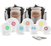 RYAN DVAN 432 hz 7-12 Inch Set of 7 Chakra Symbol Design Frosted Quartz Crystal Singing Bowl Set with Free 2 pcs Carrying Case