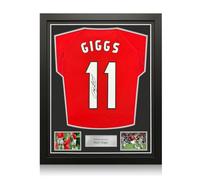 Ryan Giggs Signed Manchester United 1999 Final Football Shirt. Framed