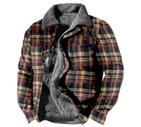 Ryan Gosling Mens Fur Lined Jacket UK Half Zip Sweater Fleece Long Wool Coats Warmest Lightweight Coat Yellow Bomber Jacket Best Waterproof Down Fleece Quarter Zip Pullover