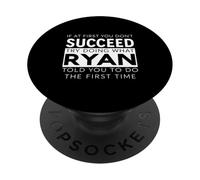 Ryan Name Funny Joke Christmas Birthday Dad Man Father PopSockets Adhesive PopGrip