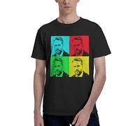 Ryan Reynolds T Shirt Men's Summer Breathe Round Neck Tee Casual Short Sleeve T-Shirts Black