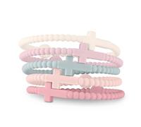 Ryan & Rose Jesus Bracelets Silicone Cross Bracelet, Small, Silicone, No Gemstone
