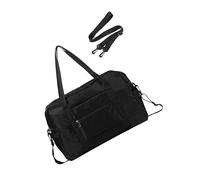 Ryanair Airlines Cabin Bag 40X20X25 Underseat, Foldable Lightweight Travel Duffle Bag Overnight Carry on Luggage Bag for Women and Men 20L,Black,with Shoulder Strap