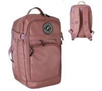 Ryanair Cabin Bag 40x25x20cm Underseat Backpack - Airline Approved Free Carry On Flight Bag | Lightweight 20L Nylon Travel Backpack Fits Ryanair, EasyJet, British Airways & More - Rose