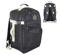 Ryanair Cabin Bag 40x25x20cm Underseat Backpack - Airline Approved Free Carry On Flight Bag | Lightweight 20L Nylon Travel Backpack Fits Ryanair, EasyJet, British Airways & More - Black/White