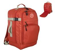 Ryanair Cabin Bag 40x25x20cm Underseat Backpack - Airline Approved Free Carry On Flight Bag | Lightweight 20L Nylon Travel Backpack Fits Ryanair, EasyJet, British Airways & More - Red/White