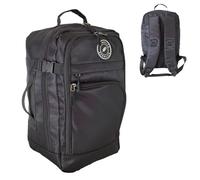 Ryanair Cabin Bag 40x25x20cm Underseat Backpack - Airline Approved Free Carry On Flight Bag | Lightweight 20L Nylon Travel Backpack Fits Ryanair, EasyJet, British Airways & More - Black