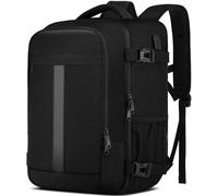 Ryanair Cabin Bags 40x30x20 Underseat 24L Small Travel Backpack Cabin Size Rucksack for Plane Hand Luggage Backpack Carry on Bag for Airplanes Ryan Air Cabin Bag 40x30x20 with USB Charging Port-Black