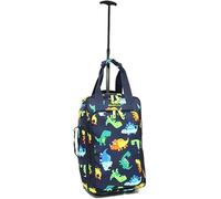 Ryanair Carry On Bag | Cabin Bag 40x20x25 | Cabin Max Suitcase Wheeled | Underseat Cabin Bag with Telescopic Pull Along Handle | Carry on Luggage for Men and Women | Travel Bag (Dinosaur)