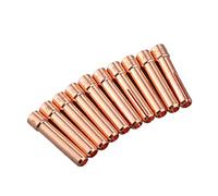 Ryanong 10N25S 1/8" 3.2mm Plasma Cutting Consumable Stubby Collet Short Collet Tips Fit for PTA DB SR WP 17 18 26 TIG Welding Torch 10x Welding Nozzle