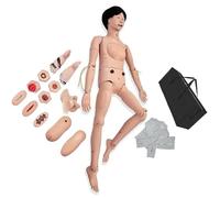Ryanong 170cm Professional Patient Care Manikin Training Simulator Male Female Geriatric Human Model Nursing Skills Mannequin Full Body for Education Teaching Medical Life Size