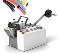 Ryanong 250W Automatic Electric Tube Cutter - Precision 0.1mm Cutting for Fiberglass & Cable; 100mm Width Microcomputer Control Ideal for Heat-Shrink Yellow Wax Tubes