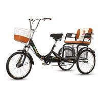 Ryanong 3 Wheel Bikes Three Wheel Bike 20inch Adult Tricycle with Shopping Basket Trike Bike Bicycle for Shopping W/Installation Tools 3 Wheeled Bicycle for Men & Women Pedal Cycling