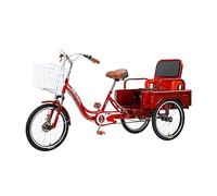 Ryanong 3 Wheel Bikes Trike Bike Bicycle with Back Seat Three Wheel Bike Modern Adult Tricycle for Seniors Women Men Trikes Recreation Shopping Picnic Cycling Pedalling