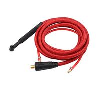 Ryanong 400cm Red Super Soft Hose Braided Air-Cooled Complete TIG Welding Torch 35-70 Connector tig Welding Accessories