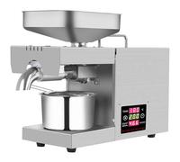Ryanong All-Stainless Steel Oil Press, Temperature-Controlled with Strong Heat Dissipation, Complete Accessories, 220V/110V, Compact Design for Home Use