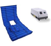 Ryanong Anti-Decubitus Inflatable Mattress with Pump, Alternating Pressure Relieving Overlay Mattress Inflatable Bed Mattress Pad for Pressure Ulcer and Bed Sore Treatment Hips Blue