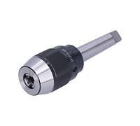 Ryanong APU16 MT3 Flat Tail Integrated Drill Chuck, Accurate Manual Hardware Tool for Drilling Machines, 16mm Maximum Clamping Bit, Steel Material, 40HB Hardness, Excellent Locking Devi