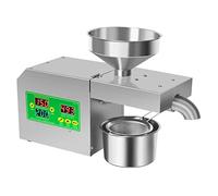 Ryanong Automatic Oil Press Machine Electric Oil Expeller, LCD Digital Display Cold Hot Nuts Oil Expeller for Olive Beans Peanuts Sesame Sunflower Seeds Walnuts