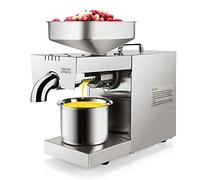 Ryanong Automatic Oil Press Machine Electric Oil Expeller, Multi-Functional Small Oil Press,Dual Heat Dissipation,Suitable for Pressing Peanut,Sesame,and Walnut 40x16x34cm
