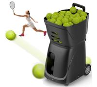 Ryanong Automatic Tennis Ball Launcher Machine, 100 Ball Capacity for Solo Practice, Smart Trainer Enhances Sports Skills