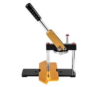 Ryanong Badge Punch Press Kit, Badge Machine, DIY Badges Maker Machine Set DIY Pin Badges Press with 100 Pcs Part+Circle Cutter+Mold+Tool 25-75MM Badge Button Maker Machine