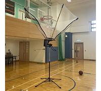Ryanong Basketball Ball Returner and Rebounder Net - Portable Shot Trainer for Indoor and Outdoor Hoop Use Enhances Practice Efficiency