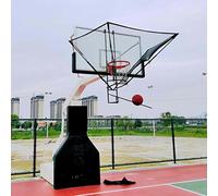 Ryanong Basketball Hoop Returner Basketball Return Attachment Rotating Basketball Rebounder Net Return Hanging Easy Fold Shooting Basketball Rebounder Device for Basketball Goal Free-Throw Practice