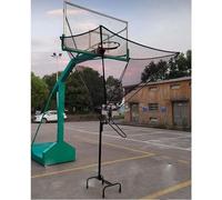 Ryanong Basketball Hoop Returner Return Attachment Shooting Machine Rocker Arm Lifting Shot NET Rebounder with Wheels Gift for B