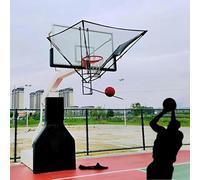 Ryanong Basketball Rebounder Basketball Shot Returner Basketball Shooting Machine Ball Rebounder Indoor Outdoor Basketball Returner for Hoop with Rotatable Chute Return Net for Stadium Court Park