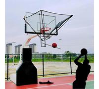 Ryanong Basketball Rebounder Basketball Shot Returner Basketball Shooting Machine Ball Rebounder Indoor Outdoor Basketball Returner for Hoop with Rotatable Chute Return Net for Stadium Court Park