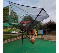 Ryanong Basketball Rebounder Basketball Shot Returner Hanging Basketball Shooting Trainer Rotating Easy Setup Parks School Basketball Shot Return for Youth Adult Basketball Hoop Ball Return Net