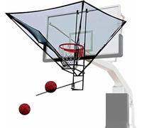 Ryanong Basketball Rebounder Shot Returner Hoop Return Attachment Metal Shooting Trainer Aid Net Ball with Bag