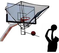 Ryanong Basketball Returner Attachment Foldable Rebounder Net for Hoop - Enhances Solo Practice for Enthusiasts
