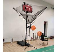 Ryanong Basketball Shot Returner System Adjustable Rebounder Net for Hoop Enhances Practice Efficiency for Indoor and Outdoor Use