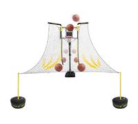 Ryanong Basketball Training Net with Adjustable Angle for Shot Return and Defense Practice Easy Fold and Quick Setup for Outdoor Use