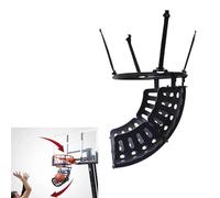 Ryanong Basketballtrainer Portable Basketball Return Attachment Shot Returner Easy To Set Up Basketball Catcher Hanging Rebounder Ball Return for Efficient Shooting