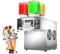 Ryanong Commercial Electric Ice Crusher Machine - Stainless Steel Snowflake Shaver for Shaved & Snow Cones High Power 750W Automatic Crushing(1200w)