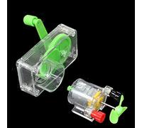 Ryanong Detachable DIY Hand Crank Generator Teaching Equipment for Student Physics Experiments with Fan