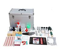 Ryanong Educational Science Model Kids Beginner Microscope Science Kits with LED+20 Kinds of Slices Biological Experiment Box 40 Pieces Zeenyi