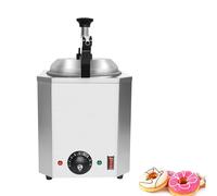 Ryanong Electric Cheese Dispenser, 2.4 Qt Commercial Cheese Warmer with Indicator Light, Adjustable Temperature Control and Heat Evenly, High Temperature Resistance and Effortless Cleaning, for Cheese