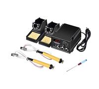 Ryanong Fire Painting, Digital Pyrography Machine, Brand Paint Station Dual Wood Burner with Holder, Pyrography Tool for Wood Leather Pumpkin Craft