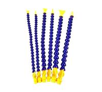 Ryanong Flexible Water Coolant Pipe Hose, 6pcs 1/4" 3/8" 1/2" BPS Male Thread Plastic Flexible Water Oil Coolant Pipe Hose6pcs
