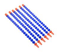 Ryanong Flexible Water Coolant Pipe Hose, 6pcs 1/4 Plastic Round Nozzle Flexible Water Oil Cooling Pipes Hoses 300mm