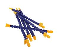 Ryanong Flexible Water Coolant Pipe Hose, 6pcs 500mm Round Nozzle Plastic Flexible Water Oil Coolant Pipes Hoses 1/4 3/8 1/2