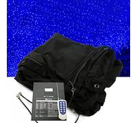 Ryanong Foldable Backdrop Stage Starry Sky Cloth 4mx8m Background LED Stage Backdrop Night Sky Curtain Backdrops Space Theme Background Decoration for Wedding Party Club 4x8m