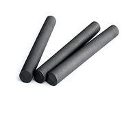 Ryanong Graphite Carbon Rod Electrode Cylinder Bar 5Pcs 200mm Rods - 99.99% Pure Conductive Electrodes(4mm)