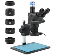Ryanong Microscope Observation 6.5X-130X Adjustable 24MP 48MP 55MP 4K 1080P HDMI USB Jewelry Electronic Soldering Video Camera Stereo Trinocular Microscope Set