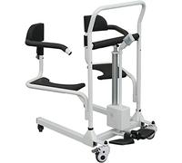 Ryanong MOFOCO Electric Patient Lift Wheelchair, Portable Lift Aid for Seniors with 180° Split Seat, Multi-Function Shower Chair Bedside Commode Chair for Elderly Handicapped, 330lbs