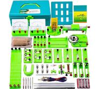 Ryanong Physics Full Set of Experimental Equipment Electromagnetic Science Circuit Electrical Experiment Box Series Circuit, Parallel Circuit, Fruit Battery,